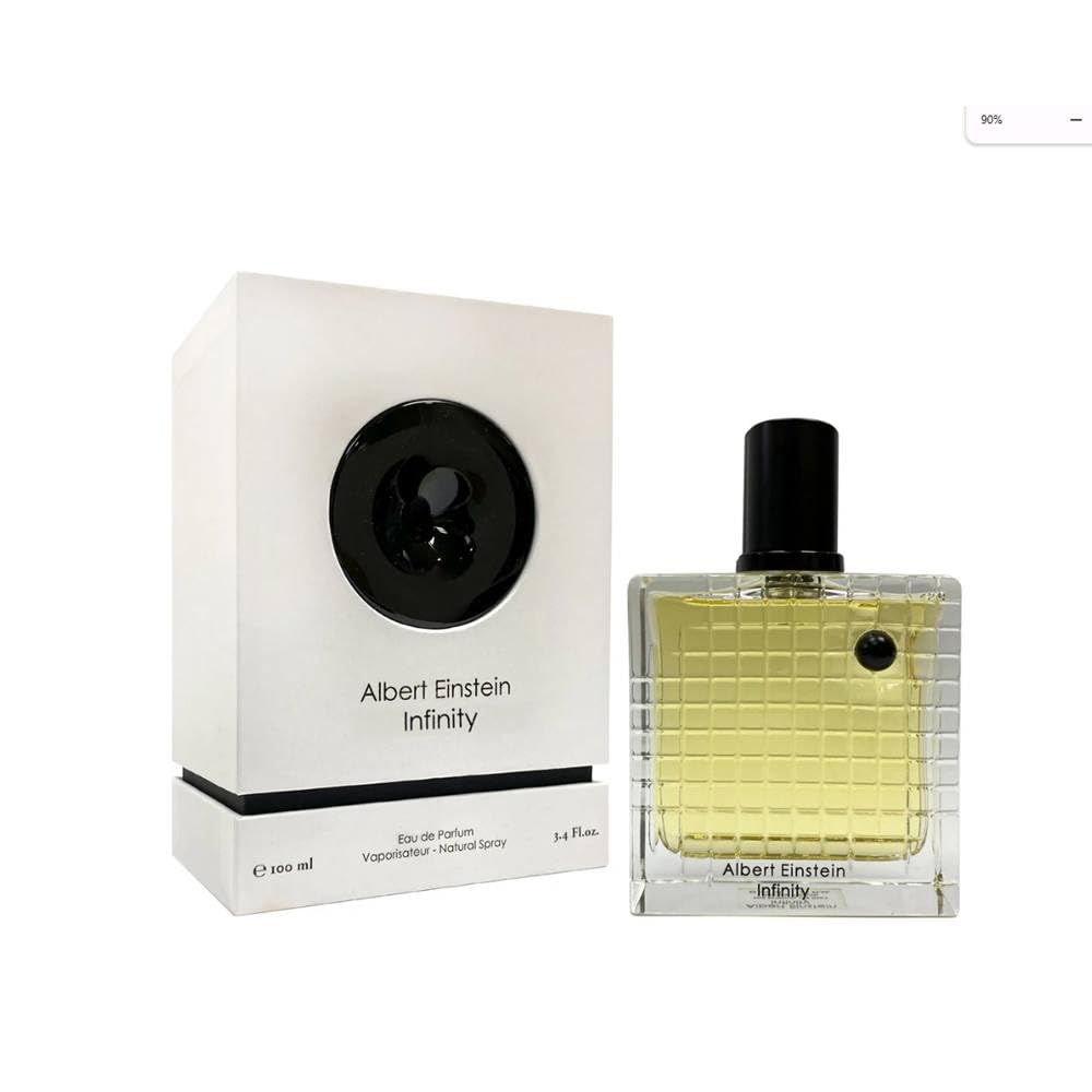 Atralia Albert Einstein Infinity bottle front view ideal for a versatile day-to-night fragrance experience