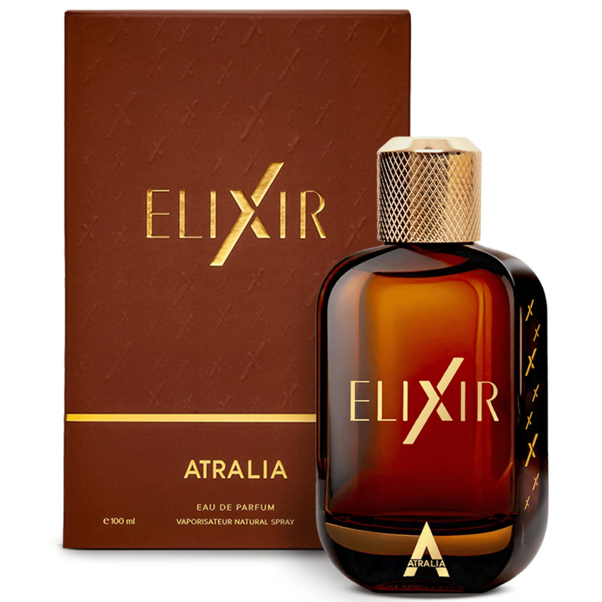 Atralia Elixir bottle front shows premium design ideal for gifting.