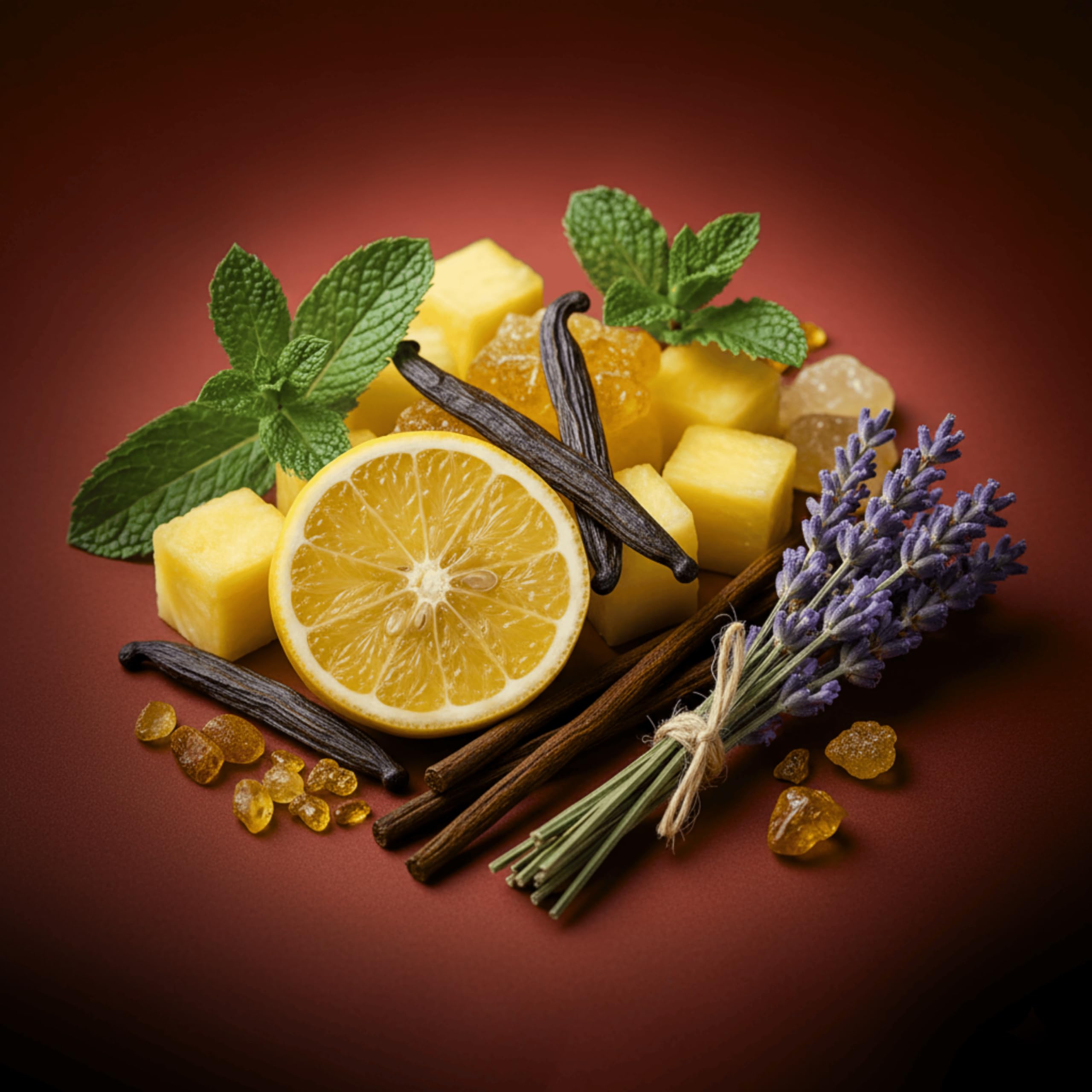 Atralia Elixir mint note close-up suggests a fresh daytime mood enhancer.