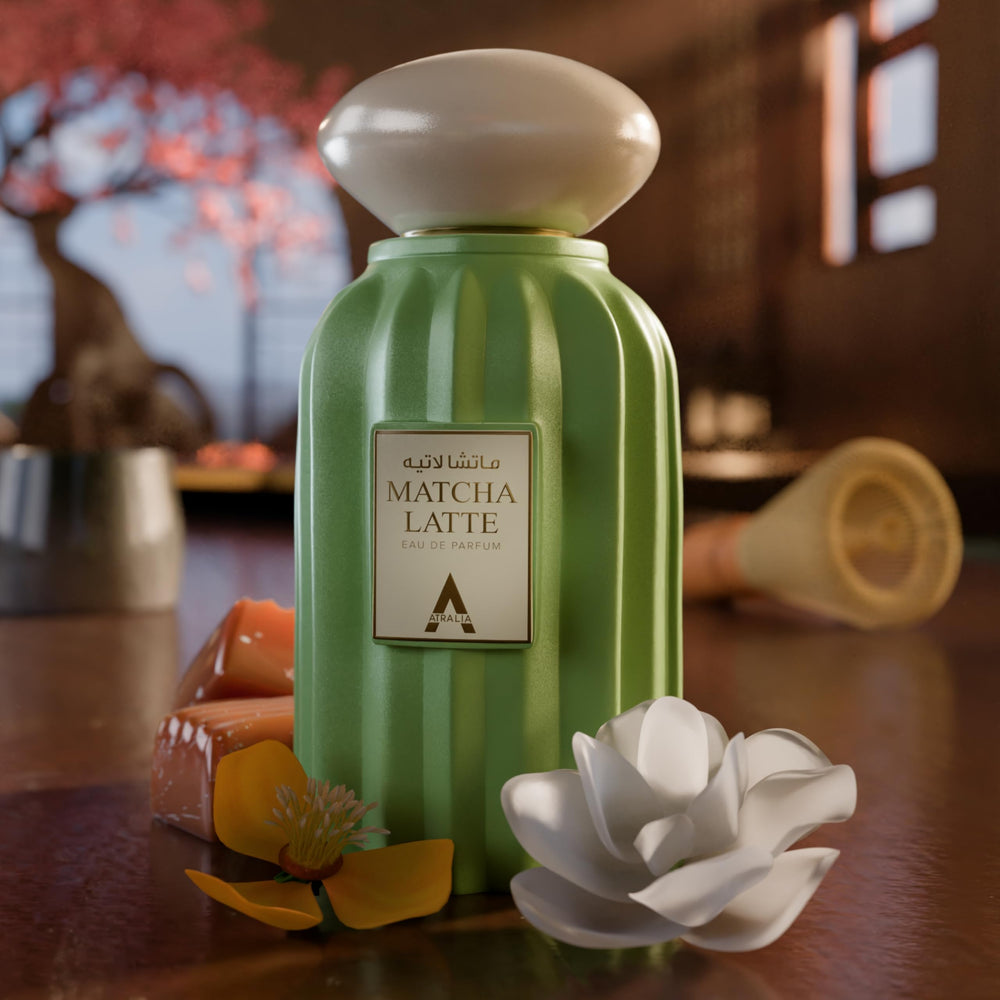 Atralia Matcha Latte creamy milk scene conveys comforting latte vibes for cozy mornings.