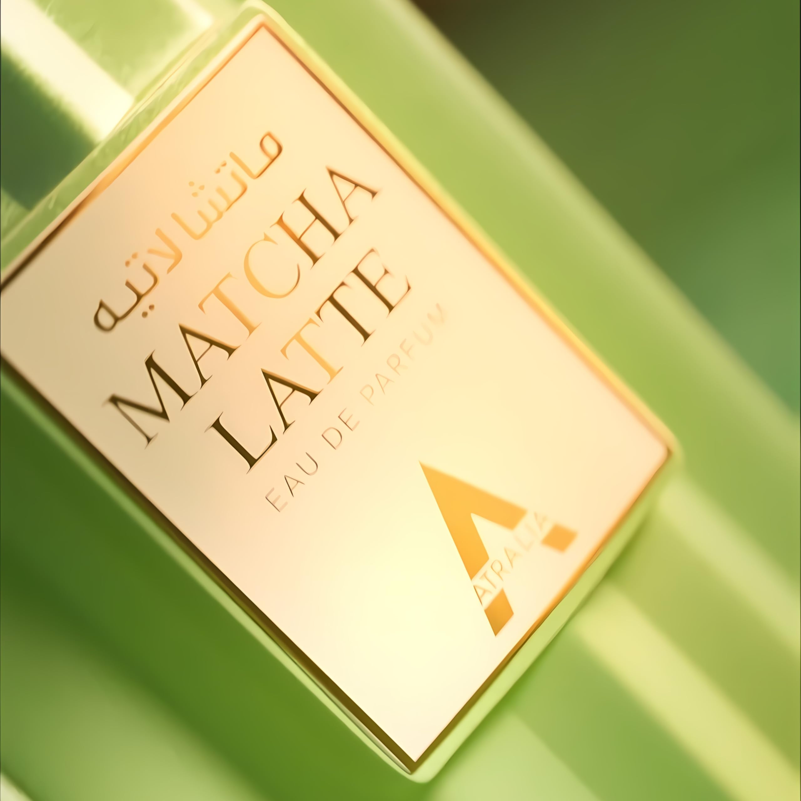 Atralia Matcha Latte, diseño de envase, experiencia dulce al mirarlo.