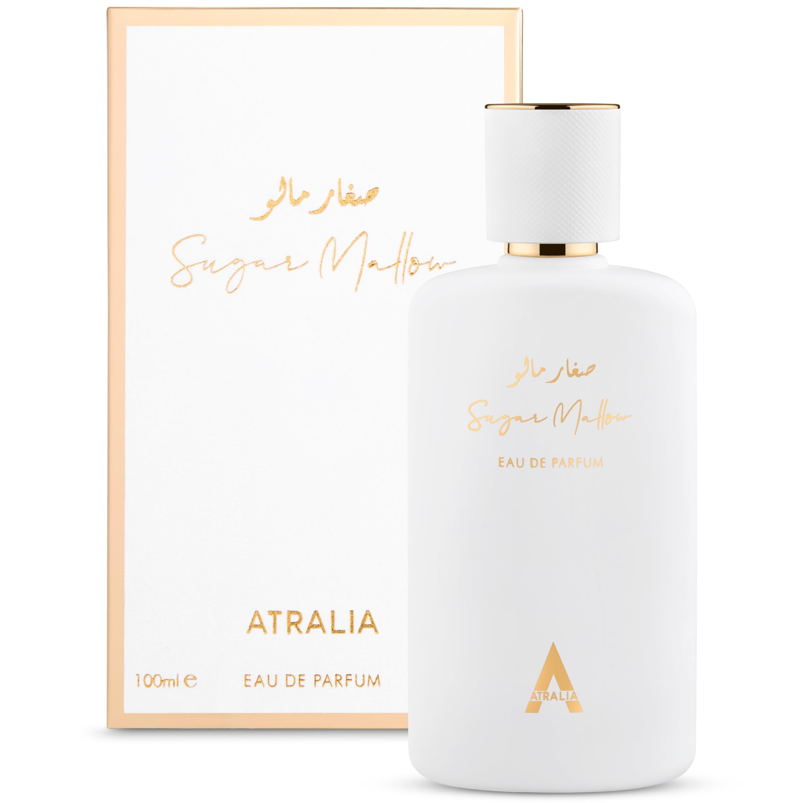 Atralia Sugar Mallow bottle front showing a playful gourmand scent for daytime wear