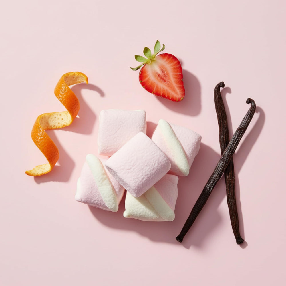 Atralia Sugar Mallow display in a fragrance collection for versatile daily wear