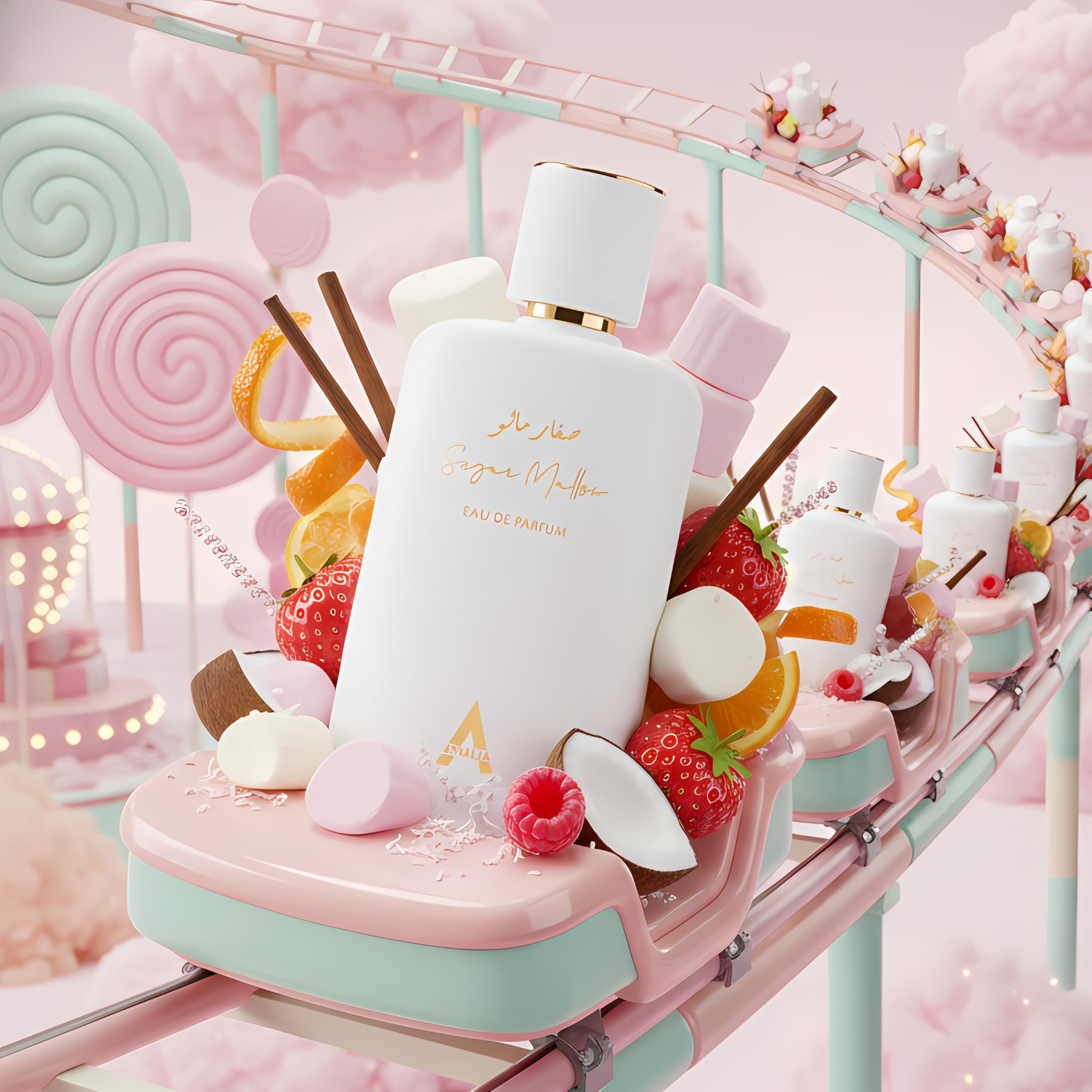 Atralia Sugar Mallow opening notes highlight orange, marshmallow, and strawberry for a sweet first impression