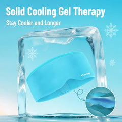 ATreebay cooling eye mask on face provides gentle eye-area comfort