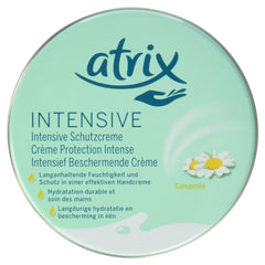 Atrix Camomile hand cream packaging in a compact 150 ml tube for on-the-go moisture.