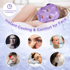 Atsuwell face mask with nose coverage for comprehensive cooling experience.