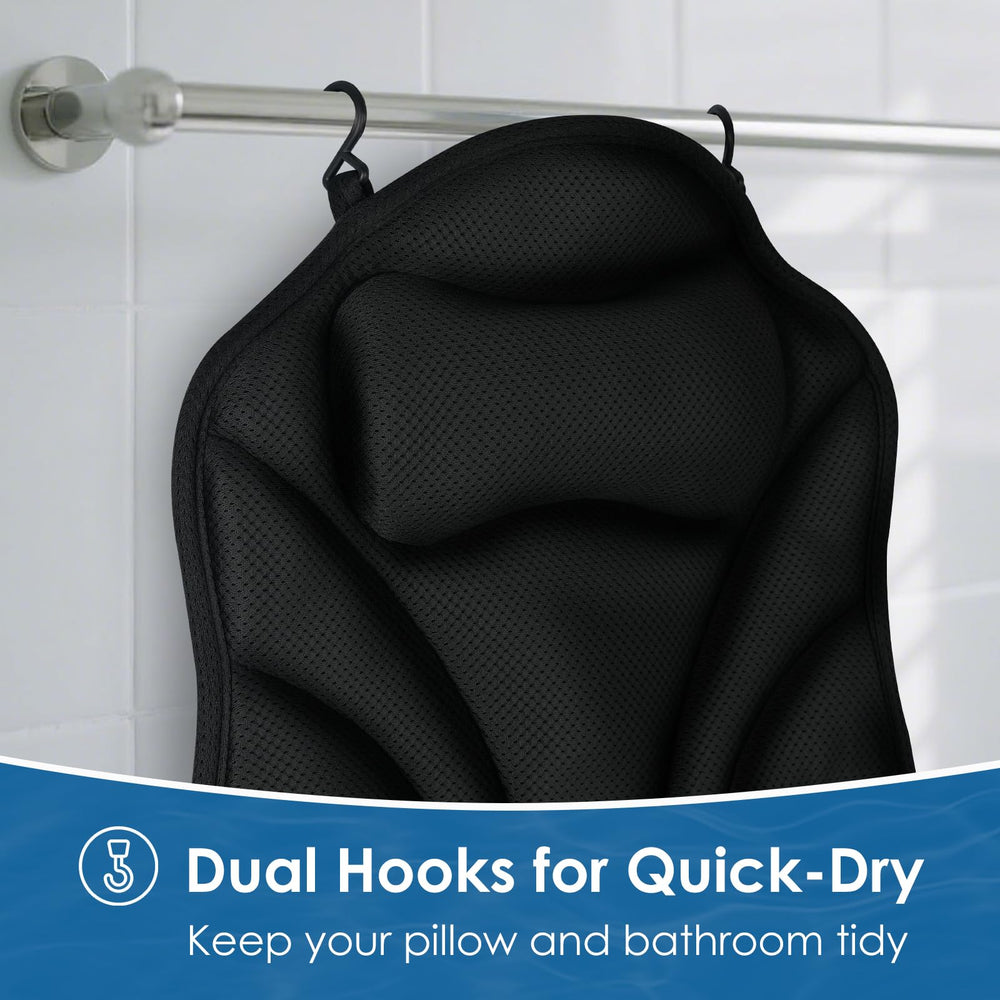 Atsuwell suction cups securely hold the pillow for slip-free lounging