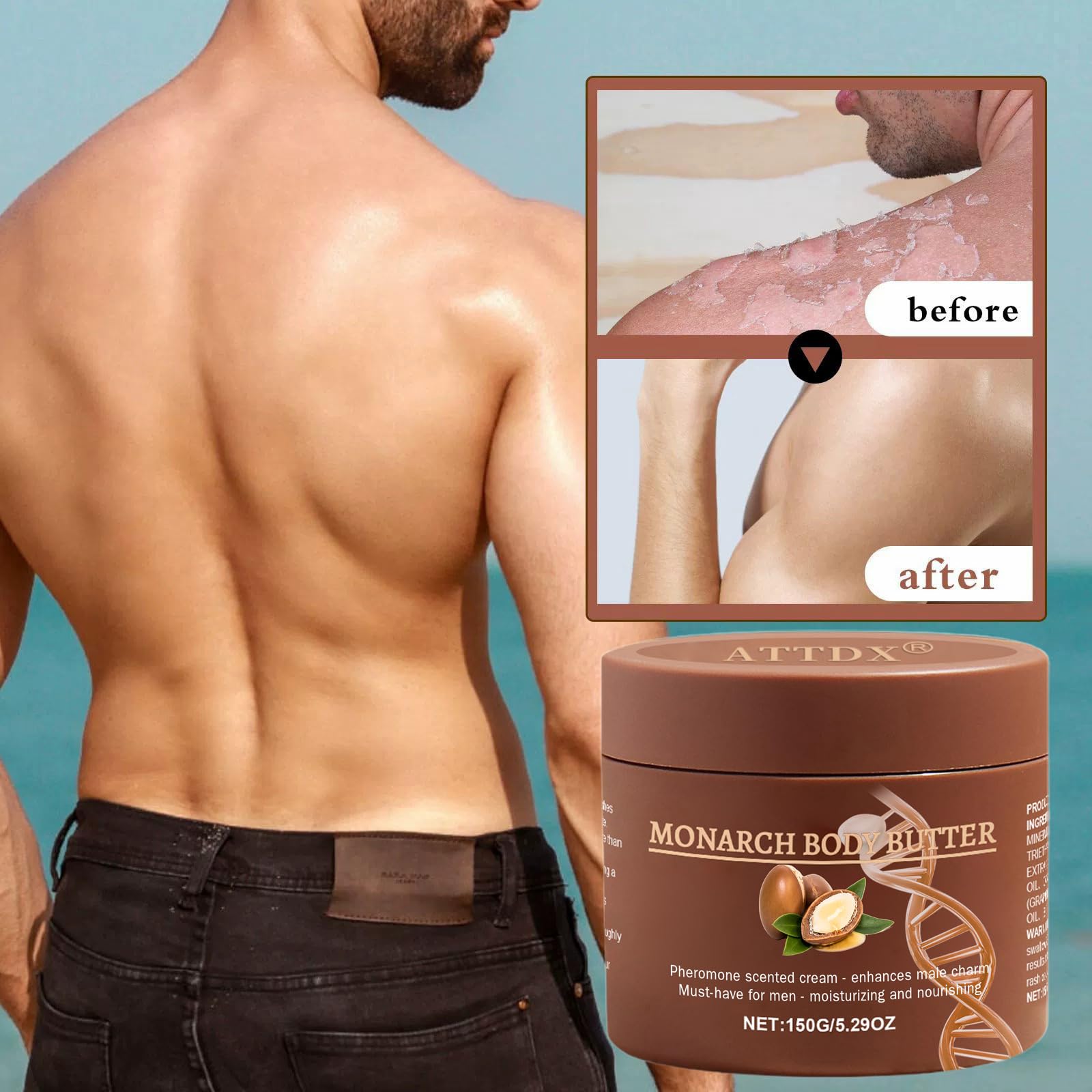 ATTDX rich moisturizing cream texture indicating deep hydration and skin-softening feel.