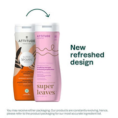 ATTITUDE Amplifying Shampoo lather close-up demonstrates gentle cleansing for defined curls.