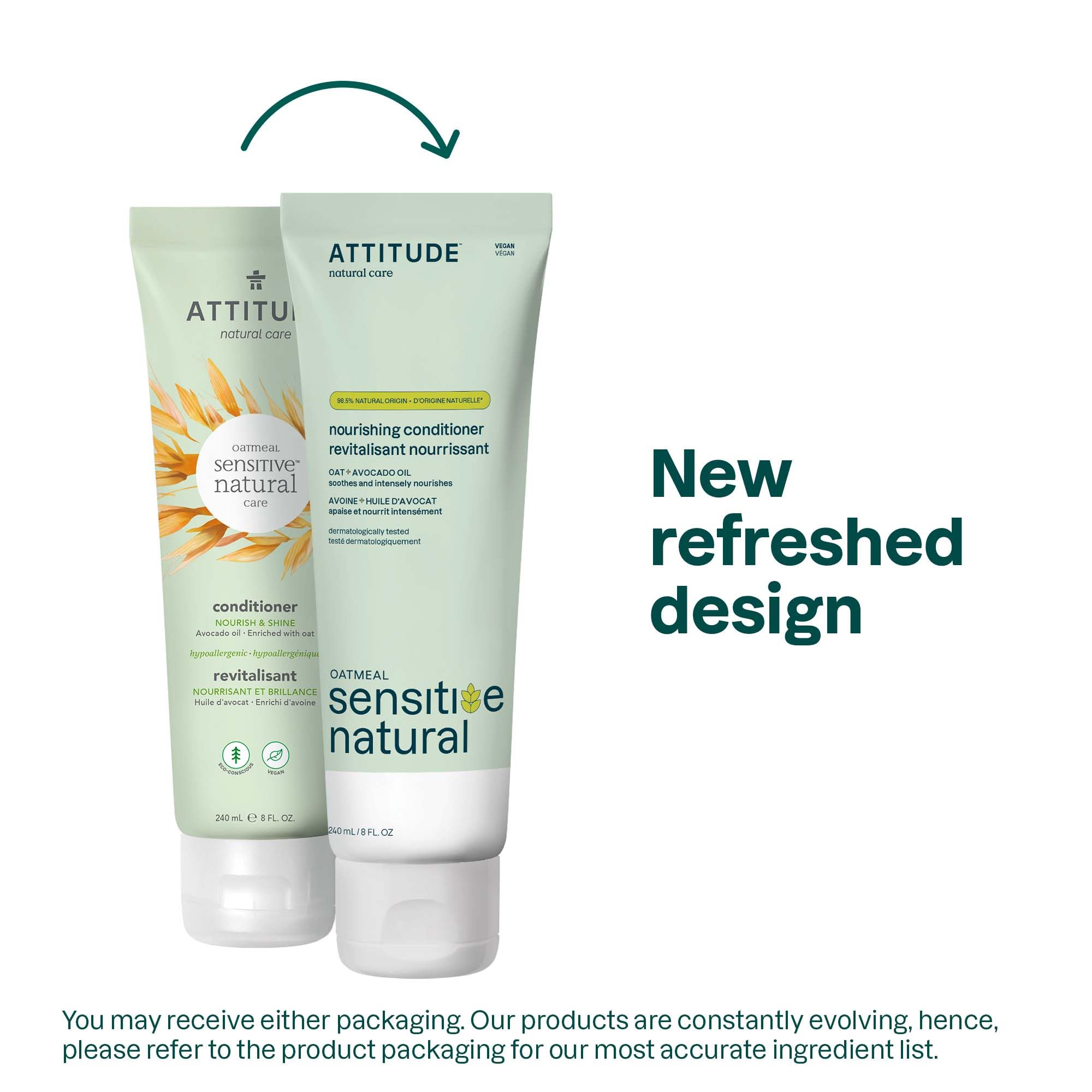 ATTITUDE avocado oil ingredient highlights moisture for hair