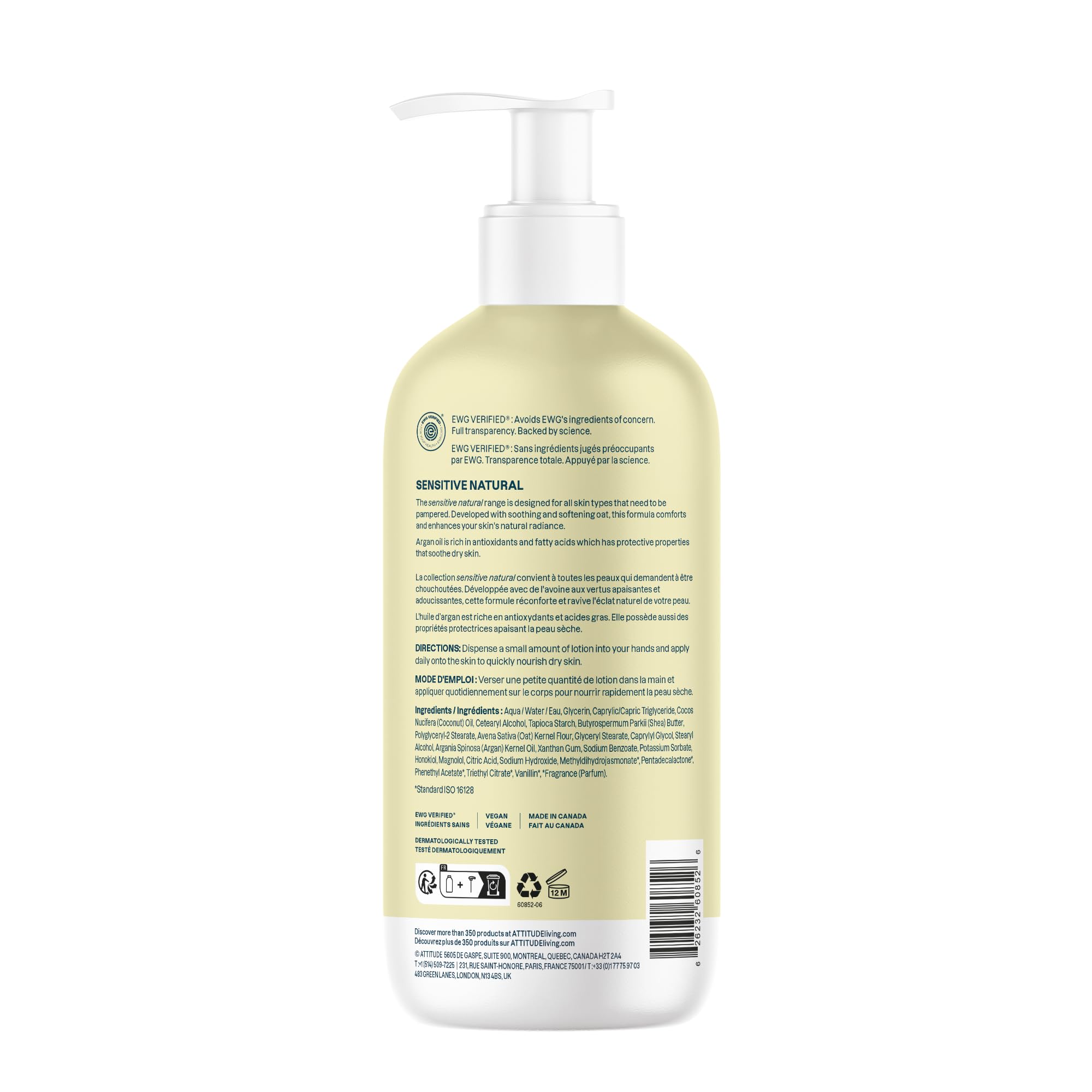 ATTITUDE fast-absorbing texture indicates quick hydration without residue.