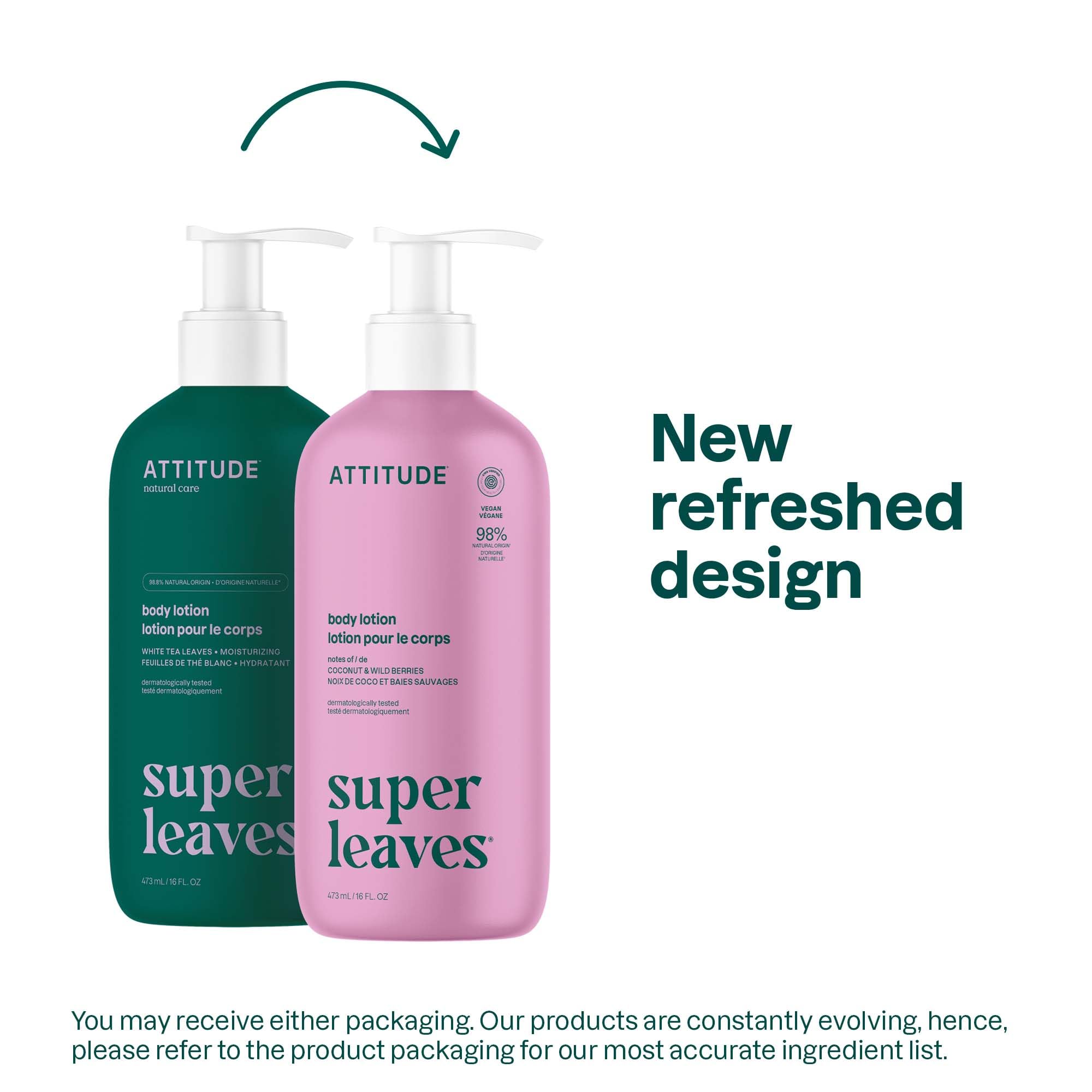 ATTITUDE Body Lotion texture-closeup shows light, fast-absorbing hydration.