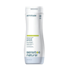 ATTITUDE Body Wash unscented bottle for fragrance-free sensitive skin.