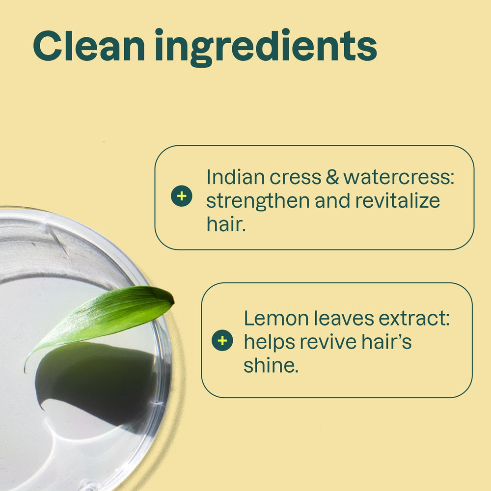 ATTITUDE Clarifying Hair Conditioner watercress ingredient supports root-to-tip strength
