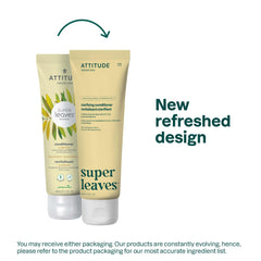 ATTITUDE Clarifying Hair Conditioner packaging highlights vegan and dermatologically tested credentials