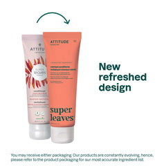 ATTITUDE Colorlast conditioner label close-up highlights vegan, dermatologically tested formula.