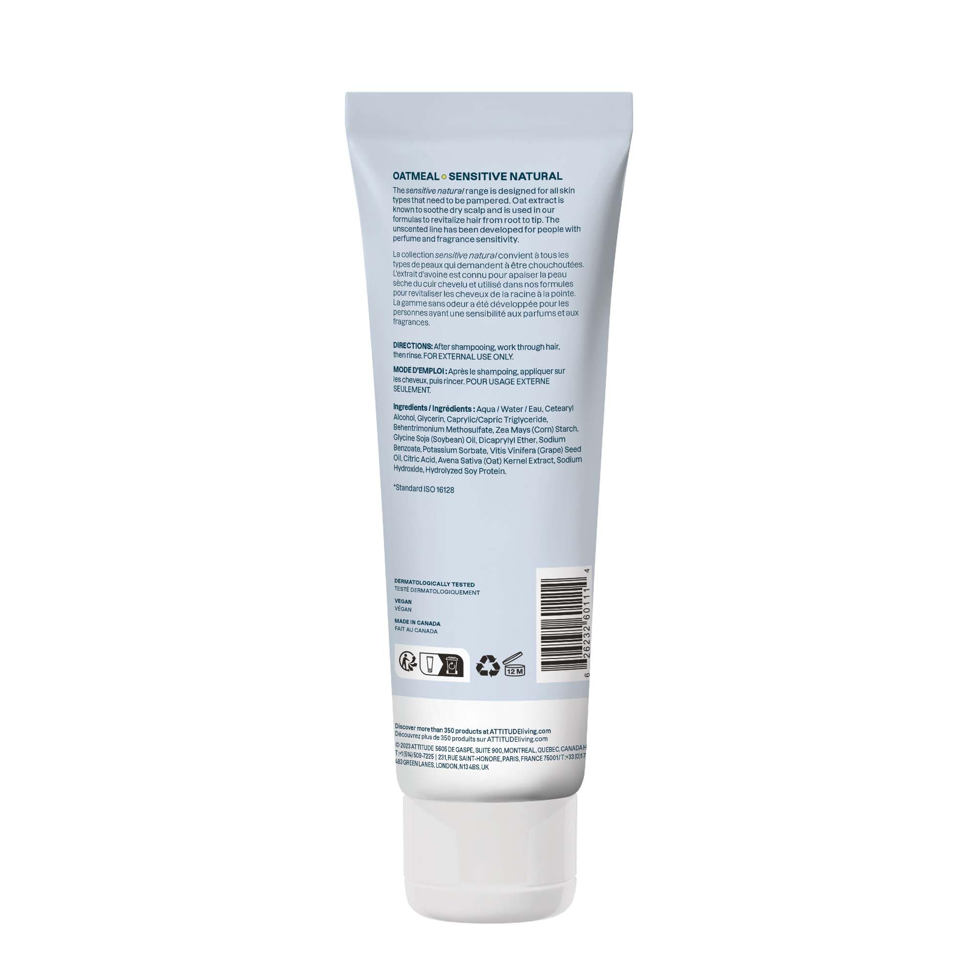 ATTITUDE Extra Gentle conditioner texture close-up showing creamy formula