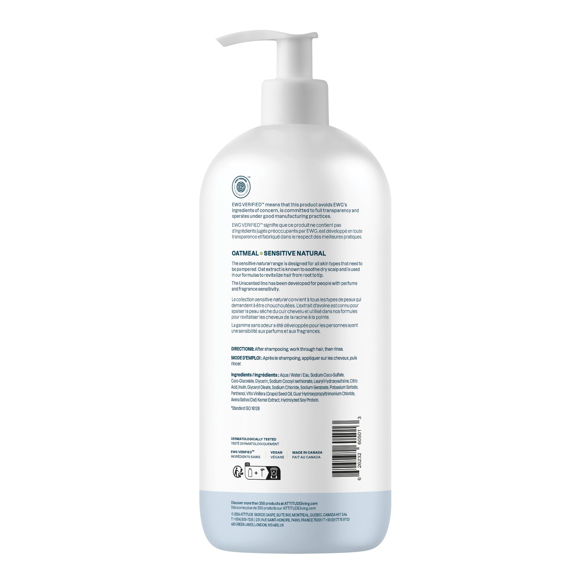 ATTITUDE Hair Shampoo daily-use option for thinning hair.