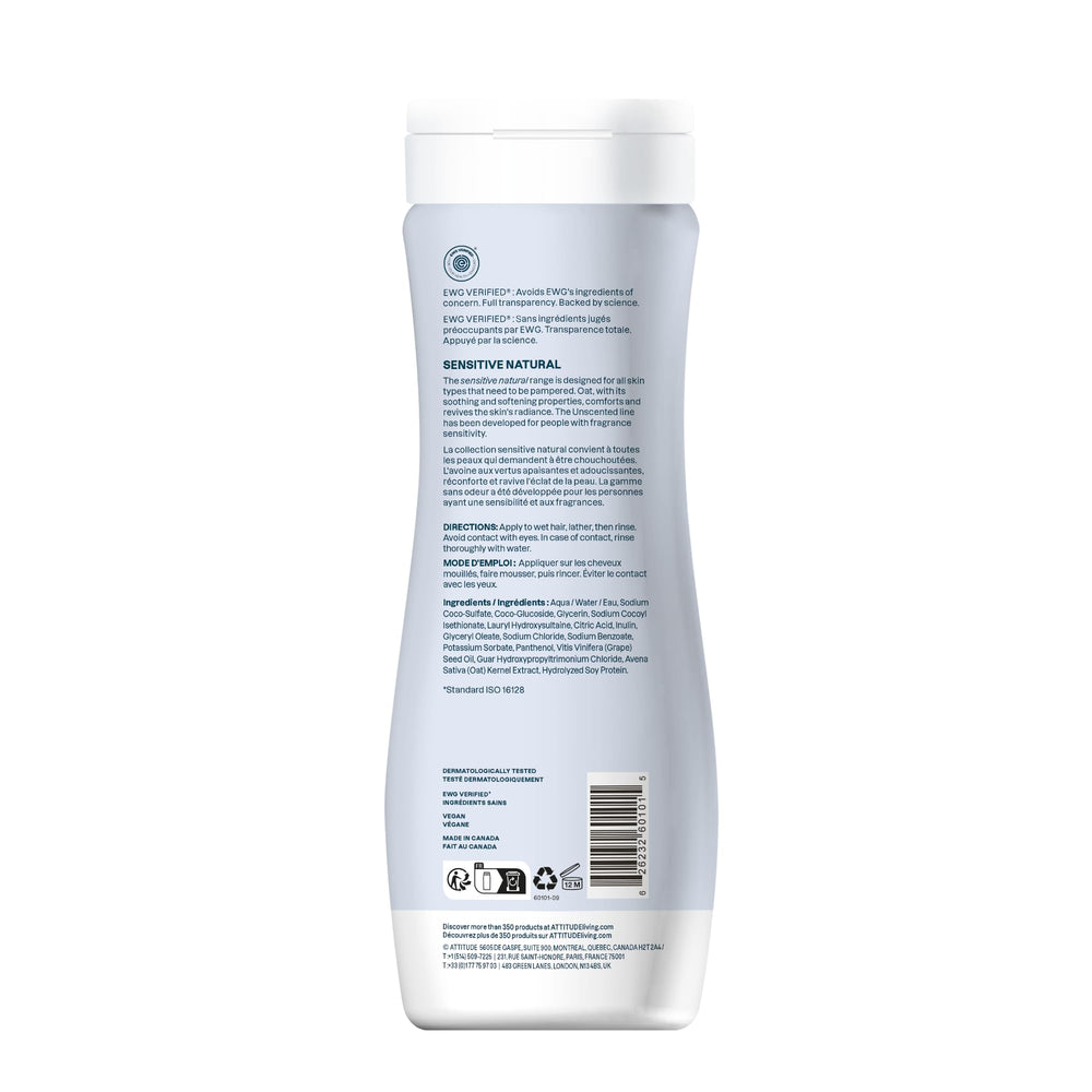 ATTITUDE hair shampoo lather test demonstrates gentle cleansing for fine hair