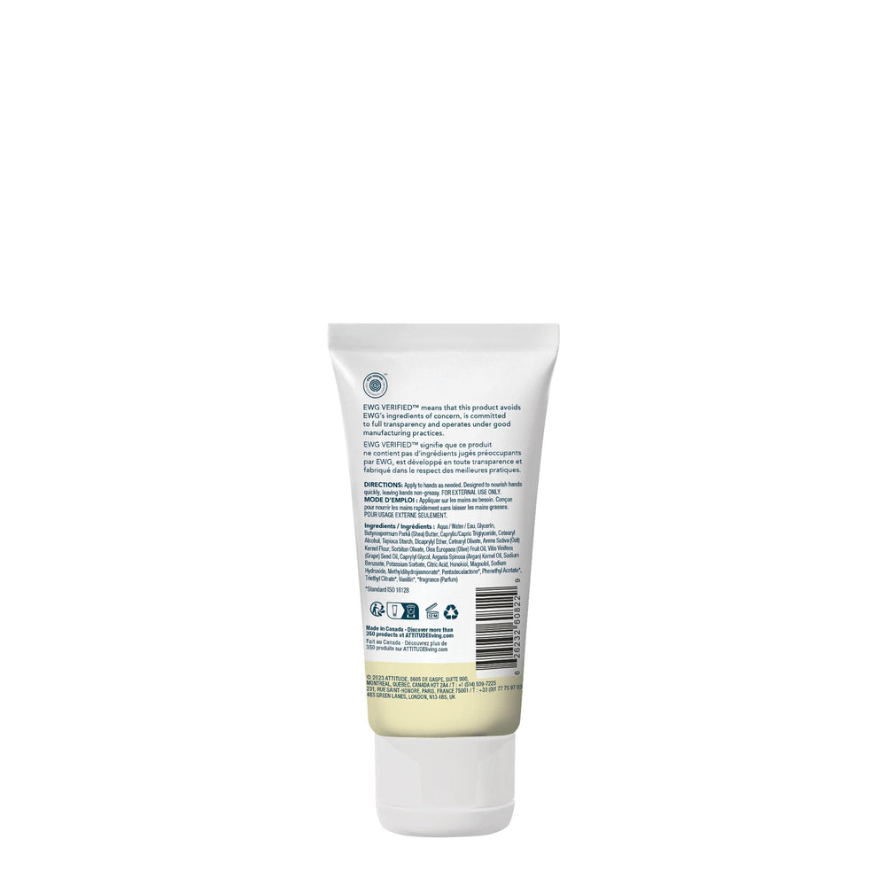 ATTITUDE Hand Cream recyclable HDPE bottle promotes eco-friendly packaging