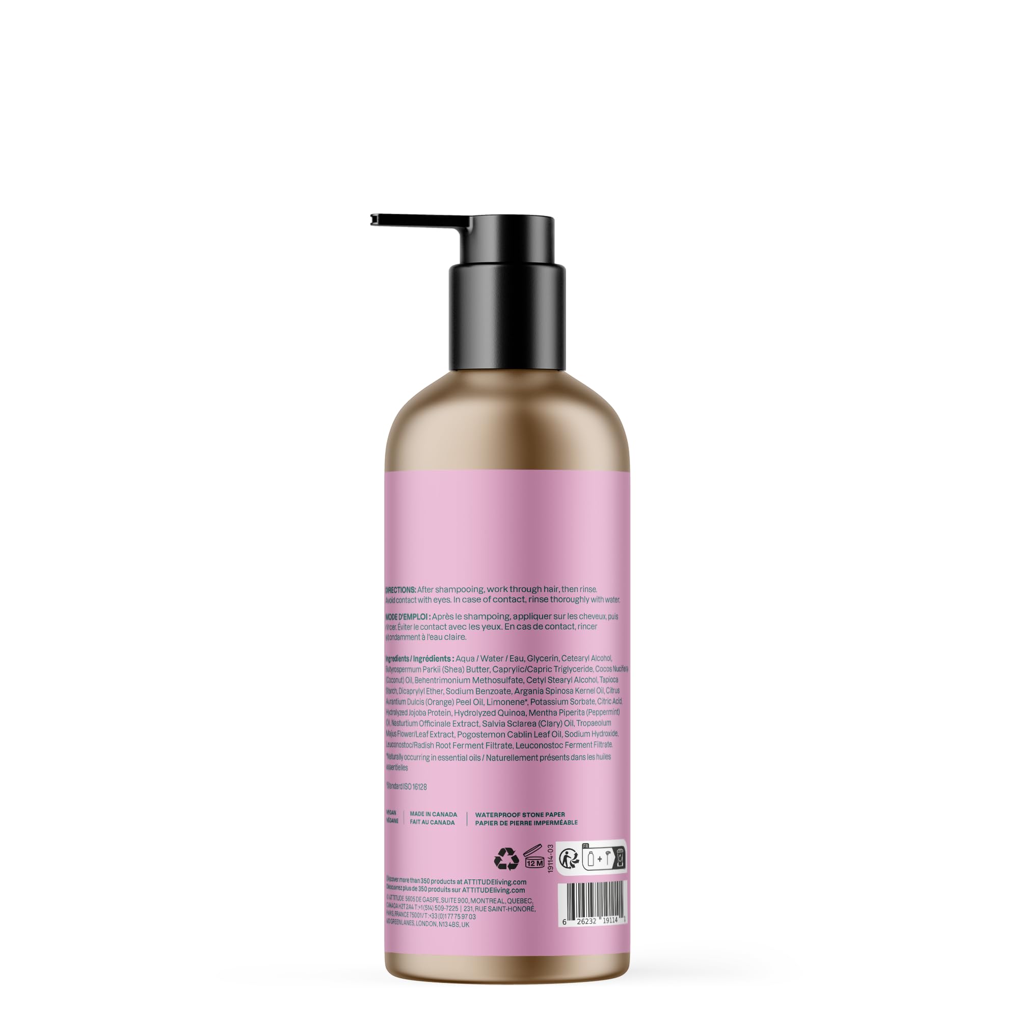 ATTITUDE Hydrating Conditioner soft shine after use highlights healthy-looking hair.