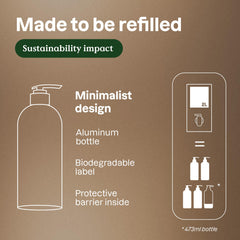 ATTITUDE Hydrating Shampoo ingredients-card highlights quinoa protein for moisture