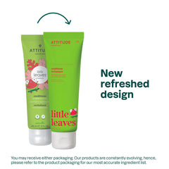 ATTITUDE Kids Conditioner pump dispenser close-up for easy, mess-free application.