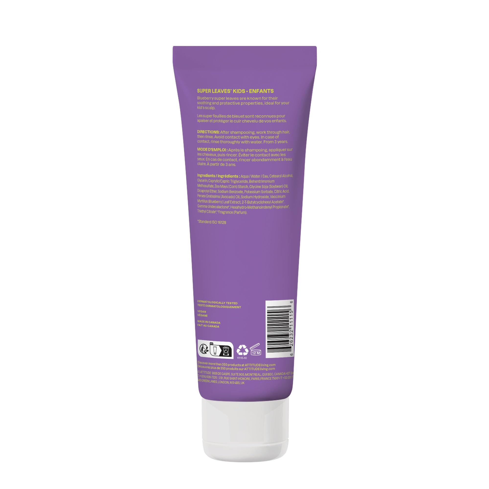 ATTITUDE recyclable HDPE bottle demonstrates eco-friendly packaging for mindful families.