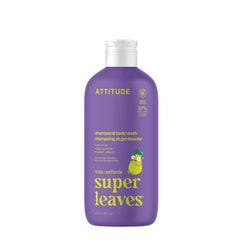 ATTITUDE Kids Vanilla & Pear shampoo bottle with plant-based cleansing for kids