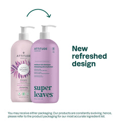 ATTITUDE Moisture Rich Hair Shampoo label closeup; clean, EWG Verified ingredients.