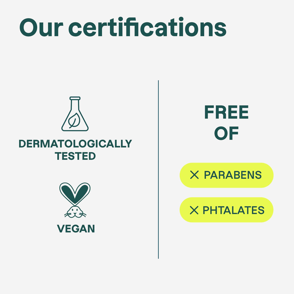 ATTITUDE Moisture Rich vegan dermatologically-tested label signals cruelty-free care
