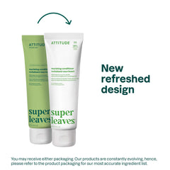 ATTITUDE Nourishing Hair Conditioner ingredients label highlights watercress and Indian cress benefits.