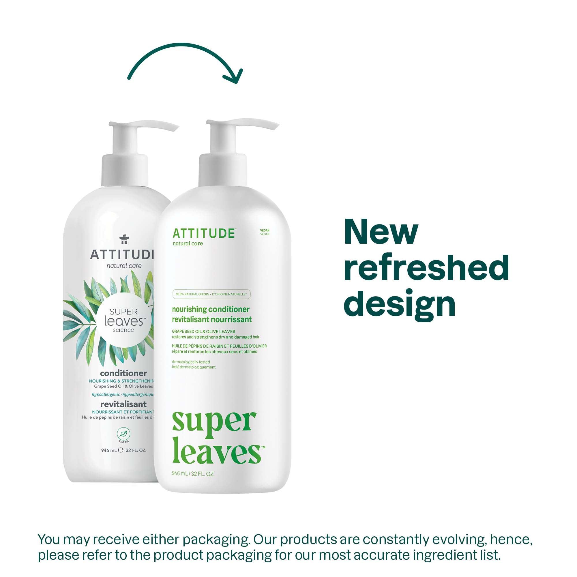 ATTITUDE Nourishing Hair Conditioner ingredients highlight watercress and Indian cress for nourishment.