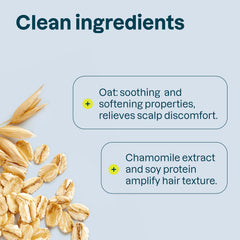 ATTITUDE oats extract soothing scalp portrait suggesting calm dryness relief.