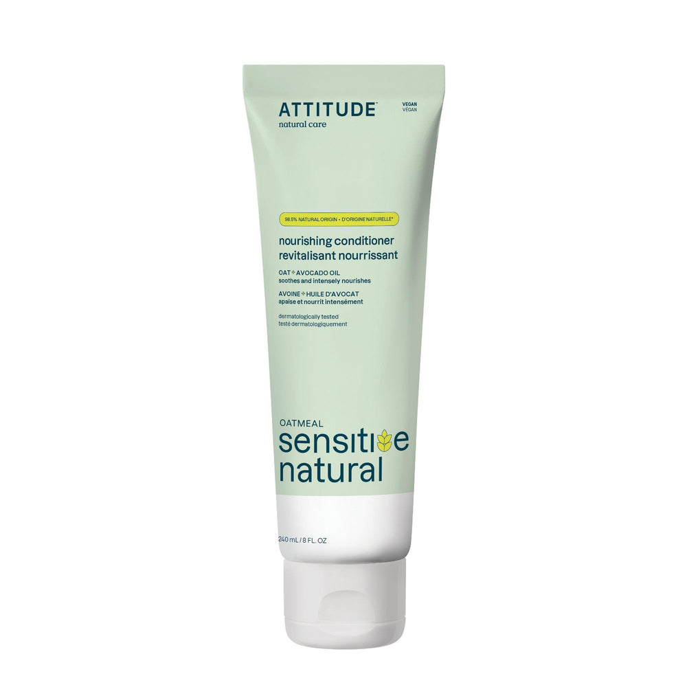 ATTITUDE Sensitive Natural Conditioner bottle pouring for daily conditioning