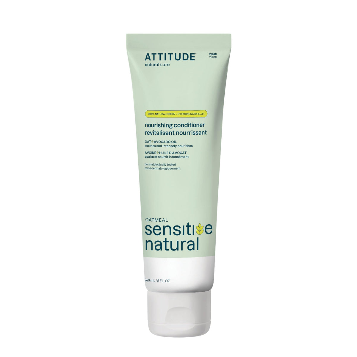 ATTITUDE Sensitive Natural Conditioner bottle pouring for daily conditioning