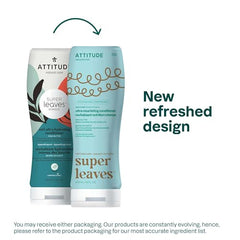 ATTITUDE Ultra-Nourishing Conditioner label-closeup highlights 96% natural origin ingredients for a gentle conditioning.