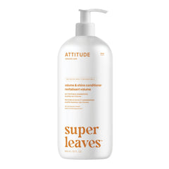ATTITUDE Volume and Shine conditioner bottle for lightweight conditioning on thin hair.