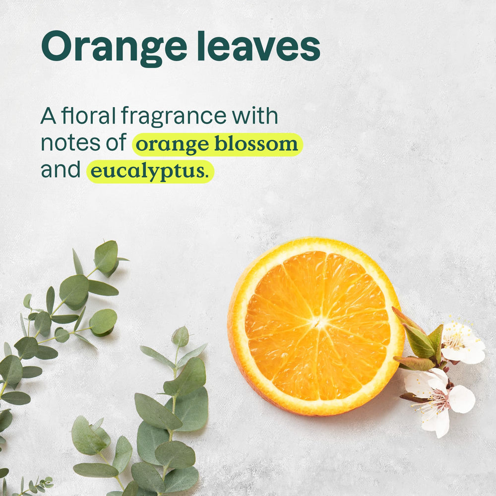 ATTITUDE Volume and Shine conditioner orange blossom and eucalyptus fragrance in shower.