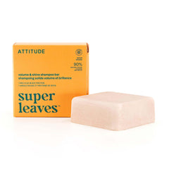ATTITUDE Volume & Shine Shampoo Bar lather close-up showing rich foam for voluminous results.