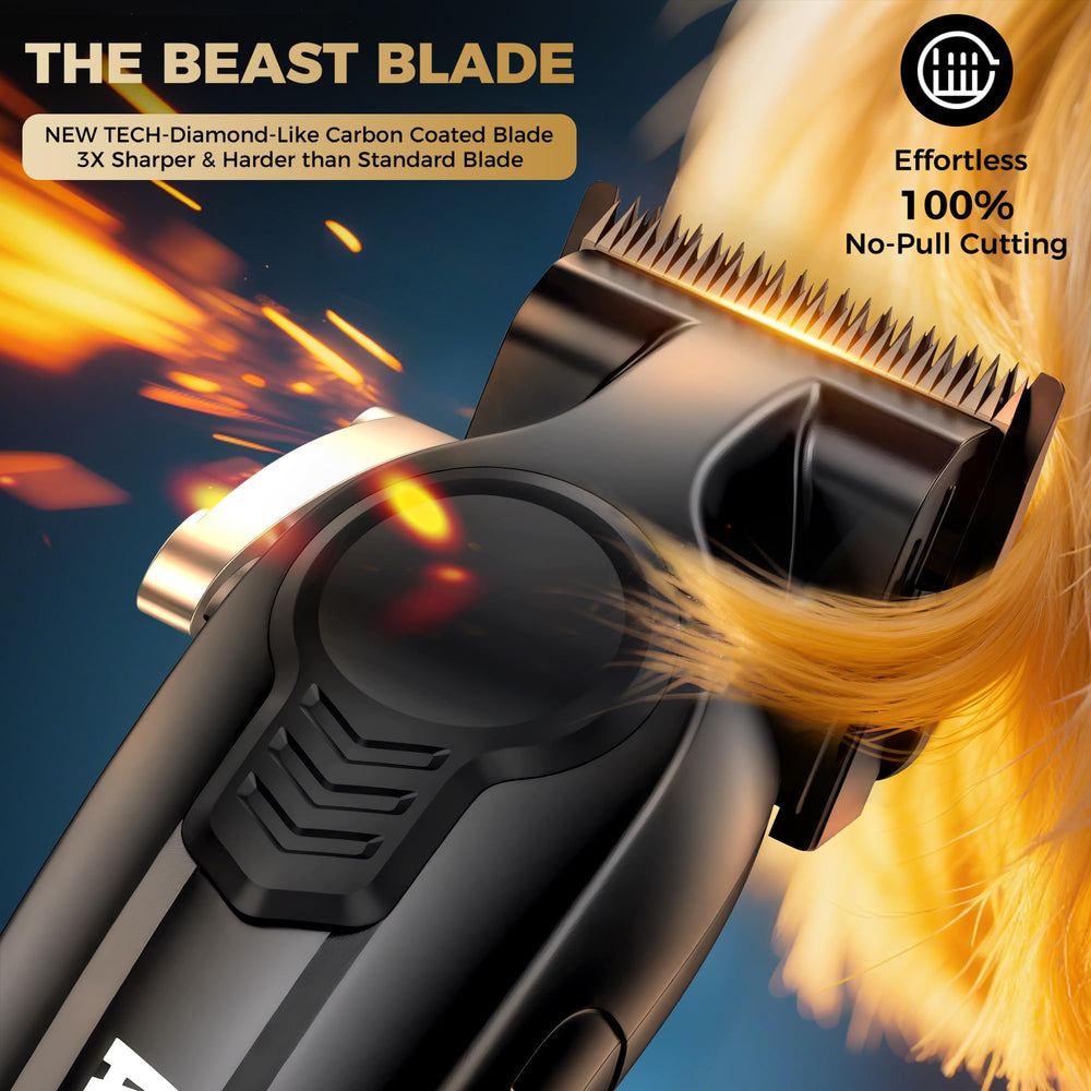 ATVOXIS DLC blades close-up deliver 3x sharper cutting performance.