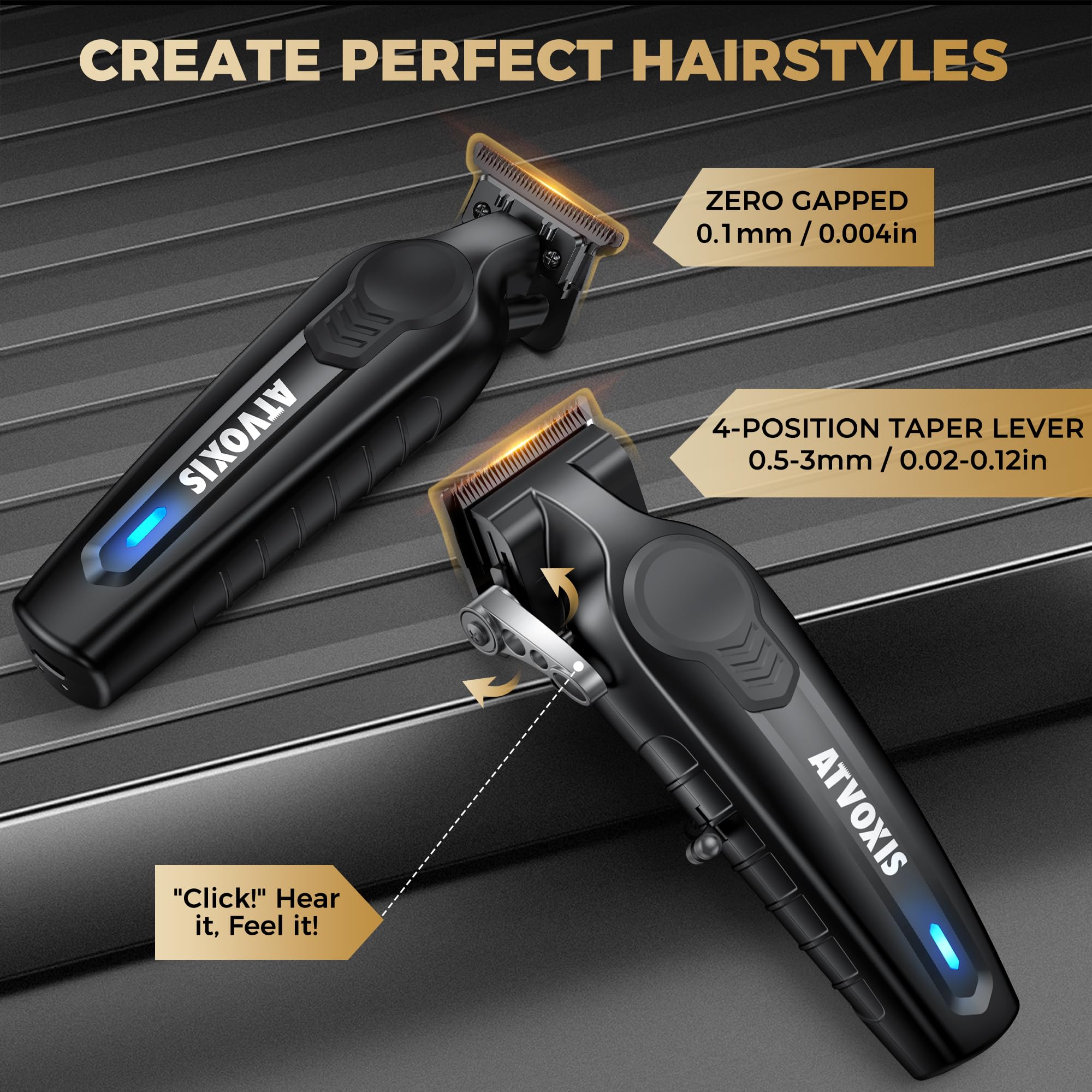 ATVOXIS Hair Clippers gift packaging presents a premium barber kit for professionals