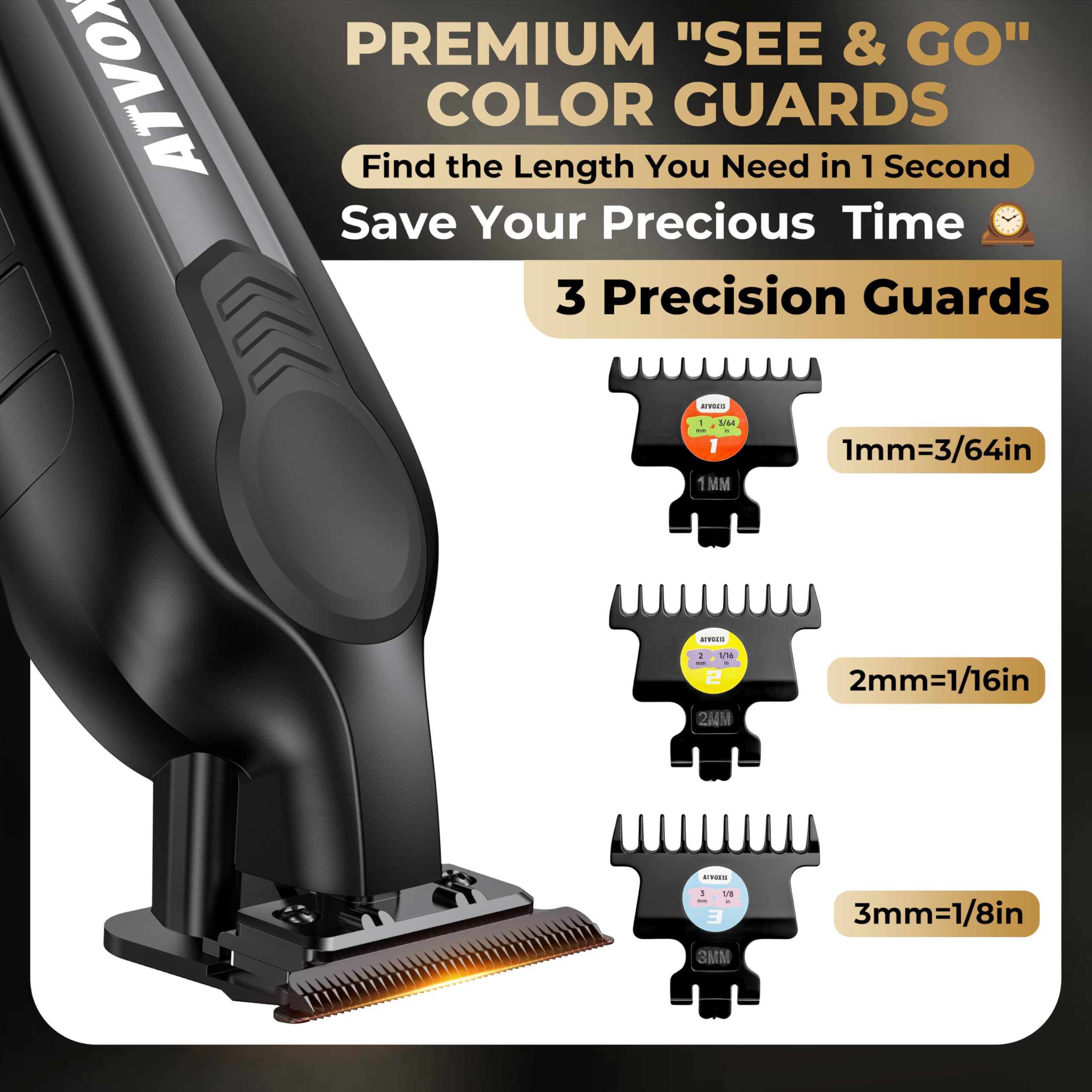 ATVOXIS zero-gap T trimmer for ultra-precise lines and edging