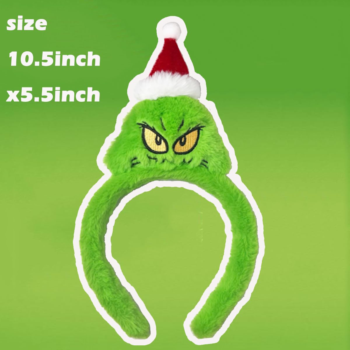 Atvscay Christmas Santa Headband fluffy interior adds plush warmth for all ages.