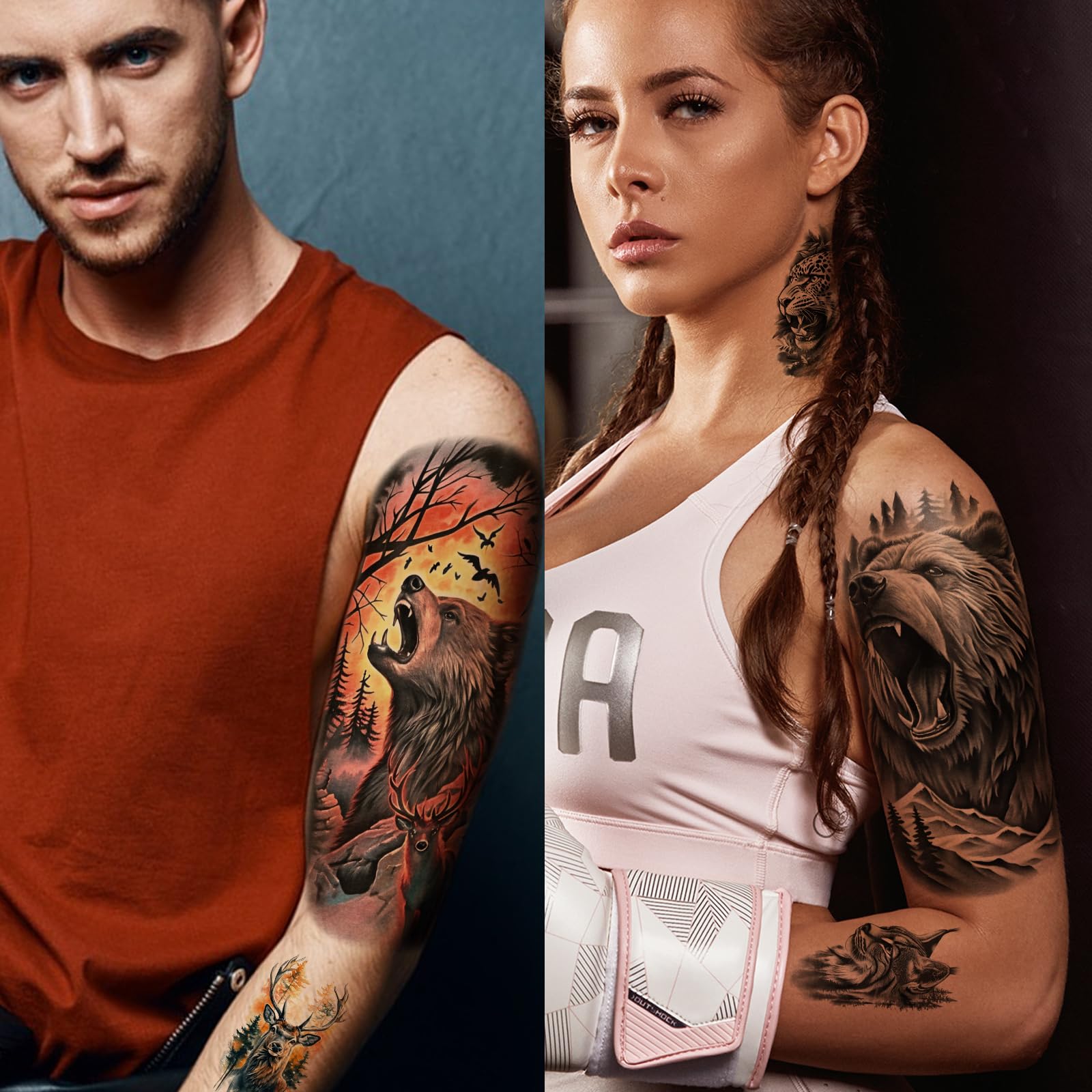 atydkug forest animals large eagle tattoo on chest for standout appeal