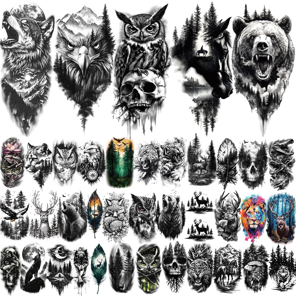 atydkug forest animals large tiger tattoo on shoulder for vivid realism