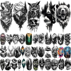 atydkug forest animals large tiger tattoo on shoulder for vivid realism