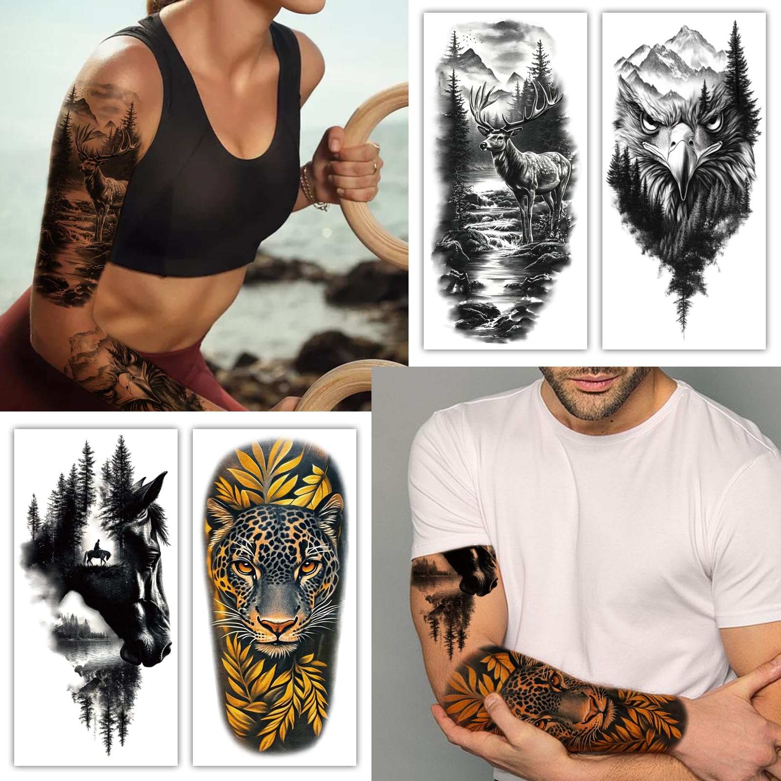 atydkug forest animals skull tattoo on wrist for edgy vibe