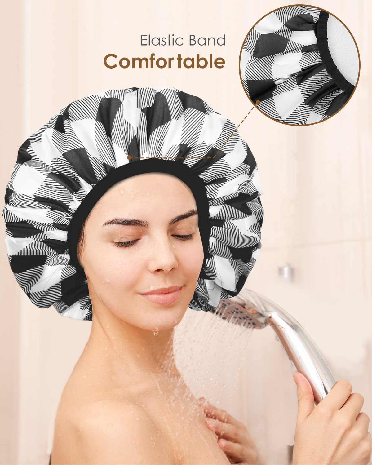 Auban shower cap travel essentials for hotel stays and on-the-go routines.